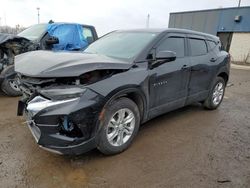 Salvage cars for sale at Woodhaven, MI auction: 2021 Chevrolet Blazer 1LT