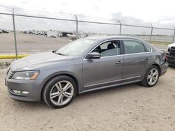 Salvage cars for sale from Copart Houston, TX: 2014 Volkswagen Passat SEL