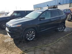 Salvage cars for sale at Woodhaven, MI auction: 2017 Jeep Cherokee Limited