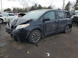 Toyota Sienna LE salvage cars for sale: 2018 Toyota Sienna LE