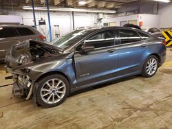 Salvage cars for sale at Dyer, IN auction: 2017 Ford Fusion SE Hybrid