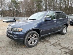 Salvage cars for sale at Austell, GA auction: 2006 BMW X5 4.4I