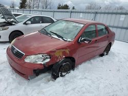 Salvage cars for sale from Copart Bowmanville, ON: 2006 Toyota Corolla CE