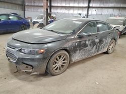 Chevrolet Malibu lt salvage cars for sale: 2016 Chevrolet Malibu LT