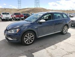 Volkswagen salvage cars for sale: 2017 Volkswagen Golf Alltrack S