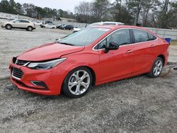 Chevrolet Cruze salvage cars for sale: 2017 Chevrolet Cruze Premier