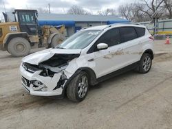 Salvage cars for sale at Wichita, KS auction: 2014 Ford Escape Titanium