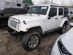 Jeep salvage cars for sale: 2018 Jeep Wrangler Unlimited Sahara