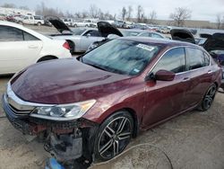 Honda salvage cars for sale: 2017 Honda Accord Sport