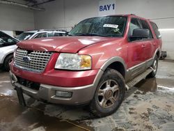 Ford Expedition salvage cars for sale: 2003 Ford Expedition Eddie Bauer