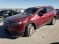 Salvage cars for sale at Grand Prairie, TX auction: 2019 Jeep Cherokee Latitude