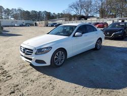 Salvage cars for sale from Copart Fairburn, GA: 2017 Mercedes-Benz C300
