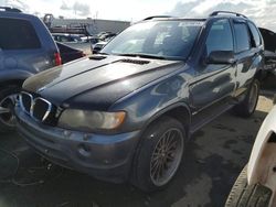 Salvage cars for sale at Martinez, CA auction: 2002 BMW X5 4.4I