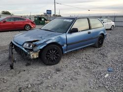 Honda Civic DX salvage cars for sale: 1991 Honda Civic DX