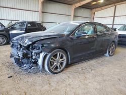 Salvage cars for sale at Houston, TX auction: 2016 Ford Fusion Titanium