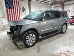 Salvage cars for sale at Leroy, NY auction: 2015 Nissan Armada SV