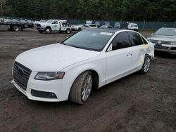 Salvage cars for sale from Copart Graham, WA: 2010 Audi A4 Premium Plus