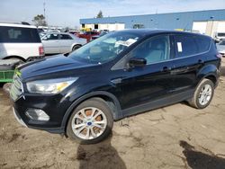 Salvage cars for sale at Woodhaven, MI auction: 2017 Ford Escape SE