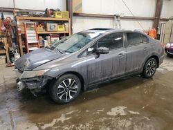 Salvage cars for sale from Copart Nisku, AB: 2015 Honda Civic LX