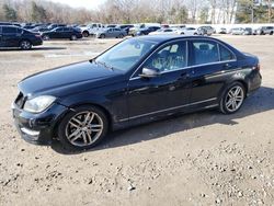 Salvage cars for sale from Copart North Billerica, MA: 2013 Mercedes-Benz C 300 4matic