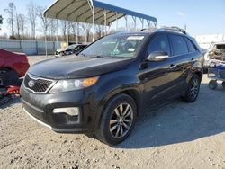 Salvage cars for sale at Spartanburg, SC auction: 2012 KIA Sorento SX