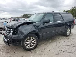 Salvage cars for sale at Houston, TX auction: 2015 Ford Expedition EL Limited