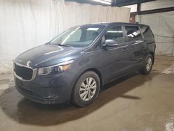 Salvage cars for sale from Copart Ebensburg, PA: 2018 KIA Sedona LX