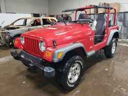 Jeep Wrangler salvage cars for sale: 2002 Jeep Wrangler / TJ X