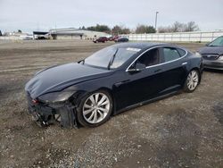 Salvage cars for sale from Copart Sacramento, CA: 2015 Tesla Model S 85D