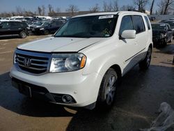 Salvage cars for sale at Bridgeton, MO auction: 2015 Honda Pilot Touring