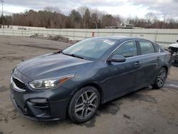 Salvage cars for sale at Assonet, MA auction: 2021 KIA Forte EX