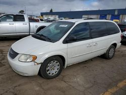 Chrysler salvage cars for sale: 2002 Chrysler Town & Country LX