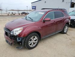 Salvage cars for sale at Mcfarland, WI auction: 2016 Chevrolet Equinox LT