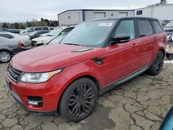 Salvage cars for sale at Vallejo, CA auction: 2015 Land Rover Range Rover Sport SC