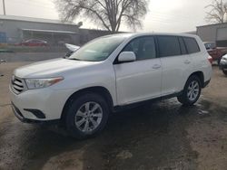 Salvage cars for sale from Copart Albuquerque, NM: 2013 Toyota Highlander Base