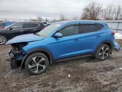 Salvage cars for sale from Copart Ontario Auction, ON: 2016 Hyundai Tucson Limited