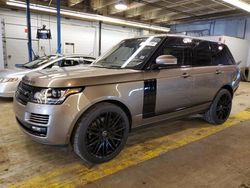 Land Rover salvage cars for sale: 2016 Land Rover Range Rover HSE