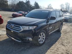 Salvage cars for sale from Copart Madisonville, TN: 2013 Toyota Highlander Base