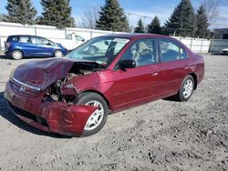 Honda salvage cars for sale: 2002 Honda Civic LX