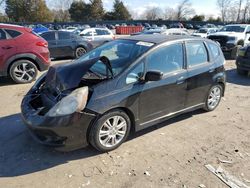 Salvage cars for sale from Copart Madisonville, TN: 2009 Honda FIT Sport