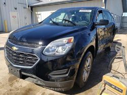 Salvage cars for sale at Pekin, IL auction: 2016 Chevrolet Equinox LS