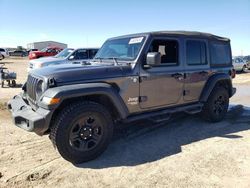 Jeep Wrangler salvage cars for sale: 2018 Jeep Wrangler Unlimited Sport