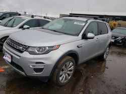 Salvage cars for sale at Brighton, CO auction: 2015 Land Rover Discovery Sport HSE Luxury