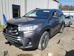 Toyota Highlander salvage cars for sale: 2019 Toyota Highlander SE