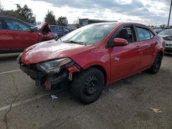 Salvage cars for sale from Copart Moraine, OH: 2016 Toyota Corolla L