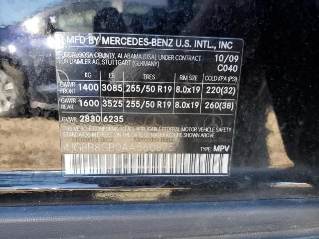 2010 Mercedes-Benz ML 350 4matic