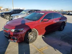 Salvage cars for sale at Grand Prairie, TX auction: 2016 Chevrolet Malibu LT