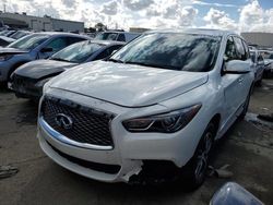 Salvage cars for sale from Copart Martinez, CA: 2020 Infiniti QX60 Luxe