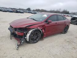 Salvage cars for sale at San Antonio, TX auction: 2018 Ford Fusion SE