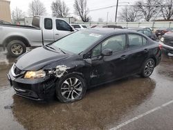 Salvage cars for sale from Copart Moraine, OH: 2013 Honda Civic EX